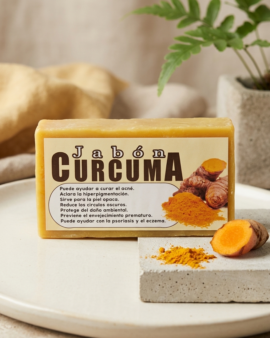 jabón de cúrcuma jabón de cúrcuma